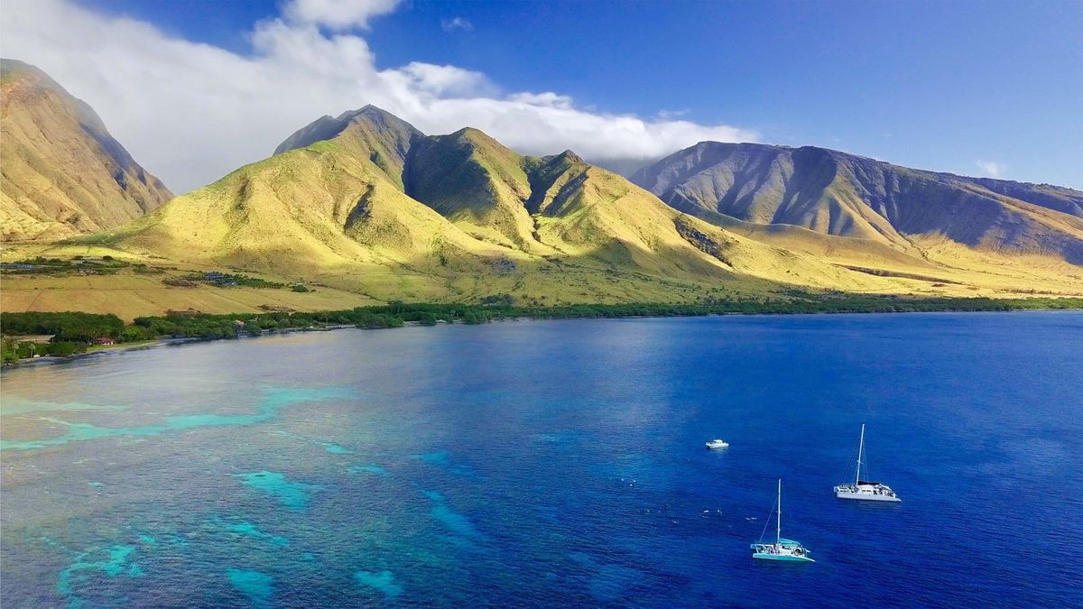 West Maui mountains and coastline